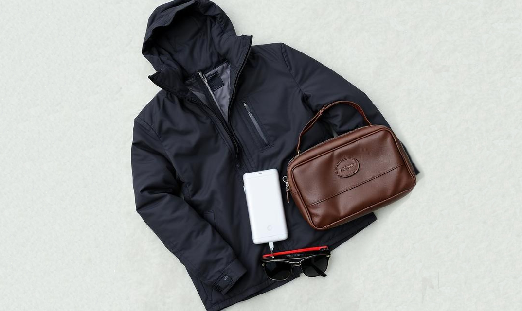 Kit PolePass - campera, powerbank, anteojos, neceser